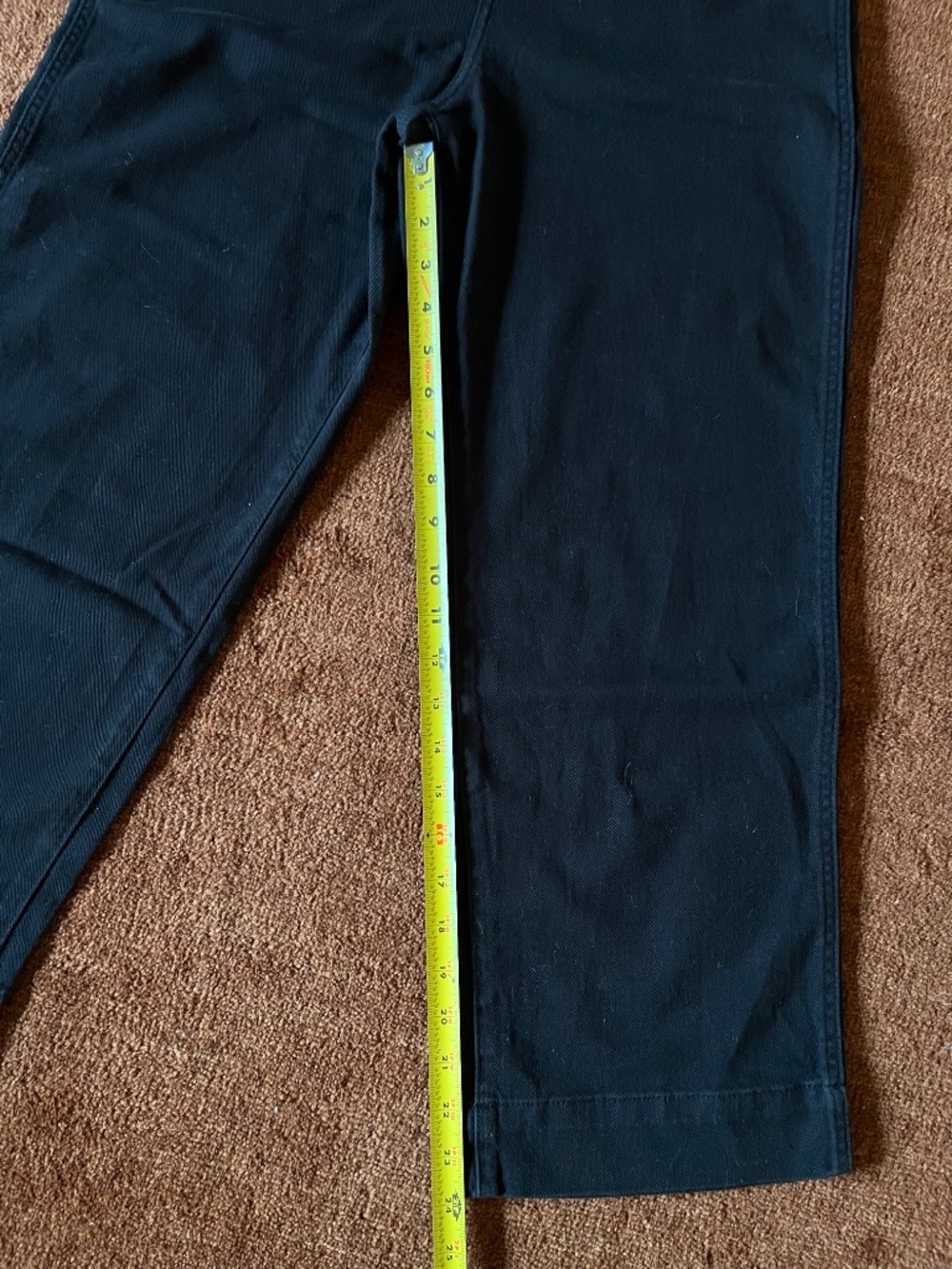 Quince Organic Stretch Cotton Wide-Leg Crop Pants 28 - Picture 5 of 11